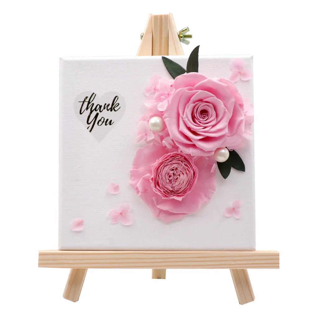 

Fake Flower Stand Wood Flower Storage Shelf Rack Wood Rack Decoration Gift Home Desktop Decoration Ornament Valentine'S Day Gift