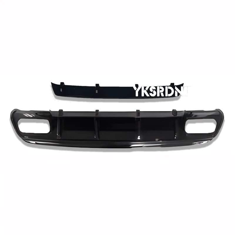 

W176 A45 Задний бампер Черный диффузор с 4 выходами насадками для выхлопных газов для Mercedes A Class W176 2013-2018 A160 A180 A200 A250 AMG Sport