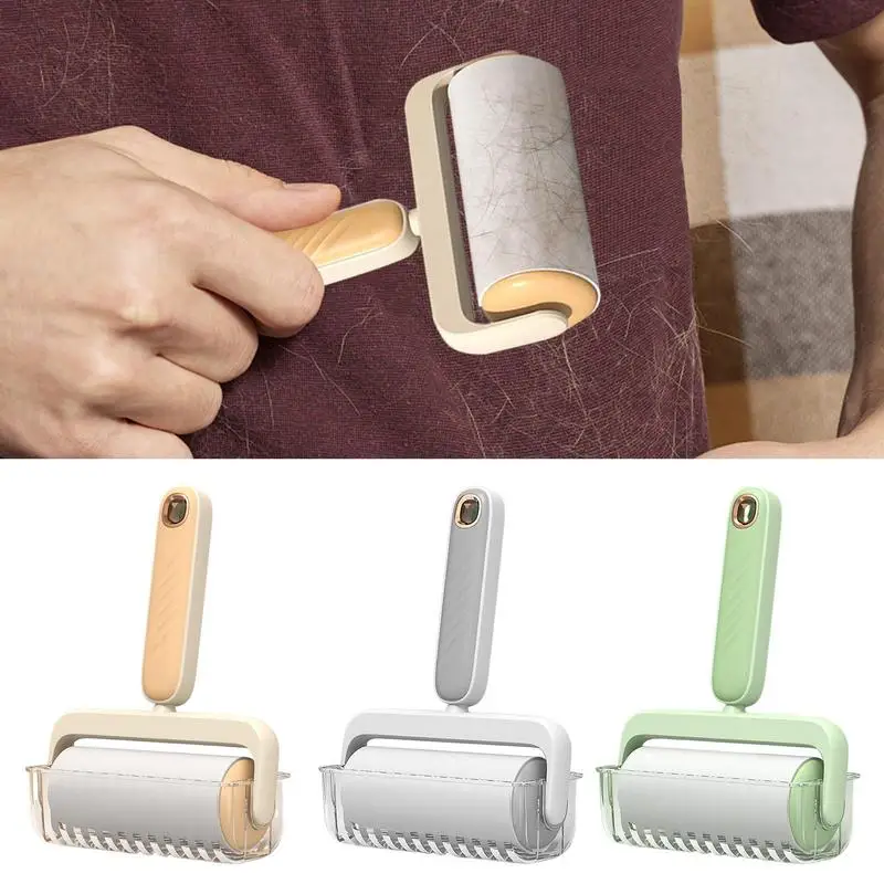 

Pet Hair Remover Roller Reusable Cat Self Cleaning Lint Efficient Animal Hair Removal Tool Floor Clothes Furniture Carseats