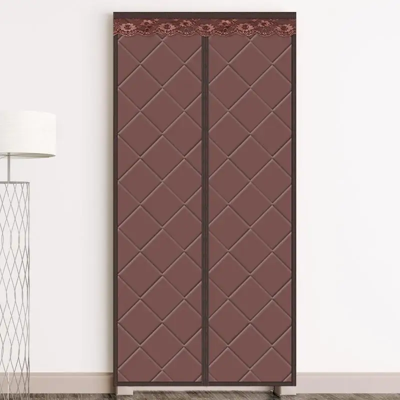 

Изолированные Дверные Шторы для зимы, тепловые Дверные Шторы для дверных проемов, открывающиеся Дверные Шторы без использования рук, самозакрывающиеся дверные шторы для