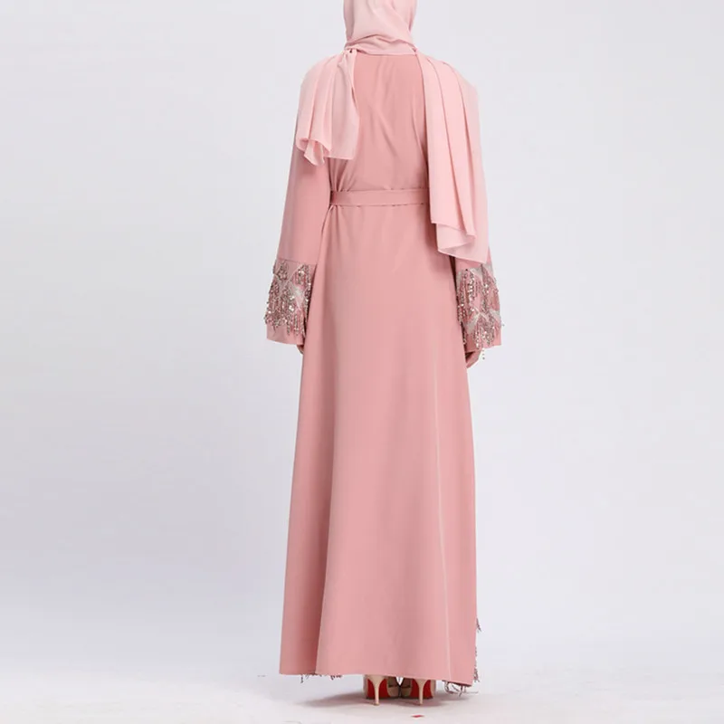 Модная Лидер продаж мусульманская абайя из сетчатой ткани с блестками Турецкая