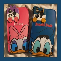 disney donald and daisy duck couple phone cases for iphone 12 11 pro max mini xr xs max x back cover
