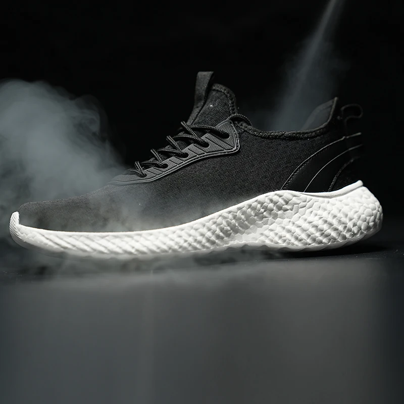 Men's Spring Aand Summer Fashion Casual Mesh Breathable Shoes Lightweight Soft Vulcanized Shoes Outdoor Running Shoes