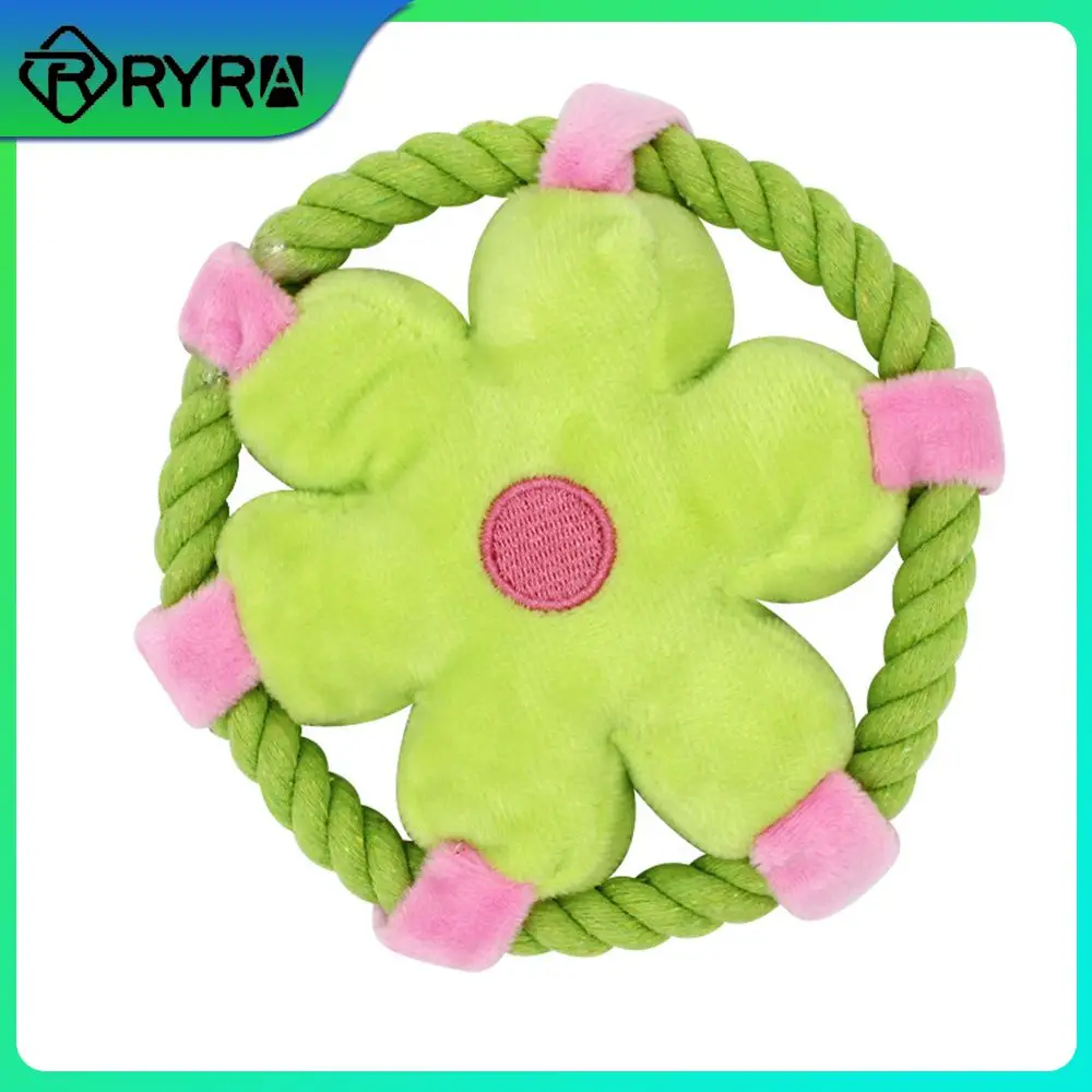 

14x14cm Dog Toys Excellent Materials Interactive Bite Resistant Circular Design Toys Tri-color 1pcs Wholesale