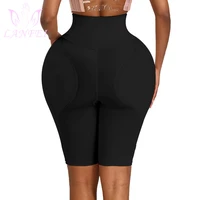 lanfei womens fake ass seamless panties tummy shaper hip enhancer booty pad butt lifter high waist control thigh slimming shorts