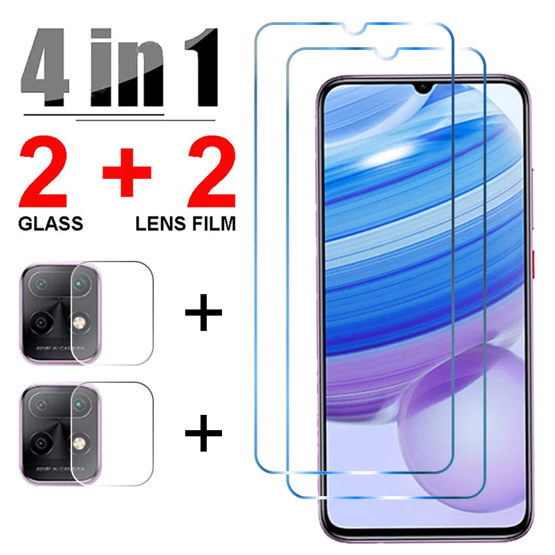 

4in1 Anti-broken Screen Protector On Huawei Honor 10X 9X Lite 9X Premium Global Tempered Glass On Honor 8X 9C 8C 8S 9S 9A 8A Pro