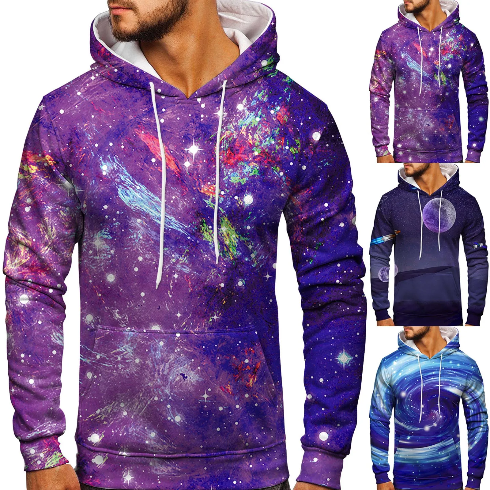 

Boy 10 Men Casual Autumn Winter Long Sleeve O Neck Printed Hoodies Sweatshirt Top Blouse Men S Hoodies