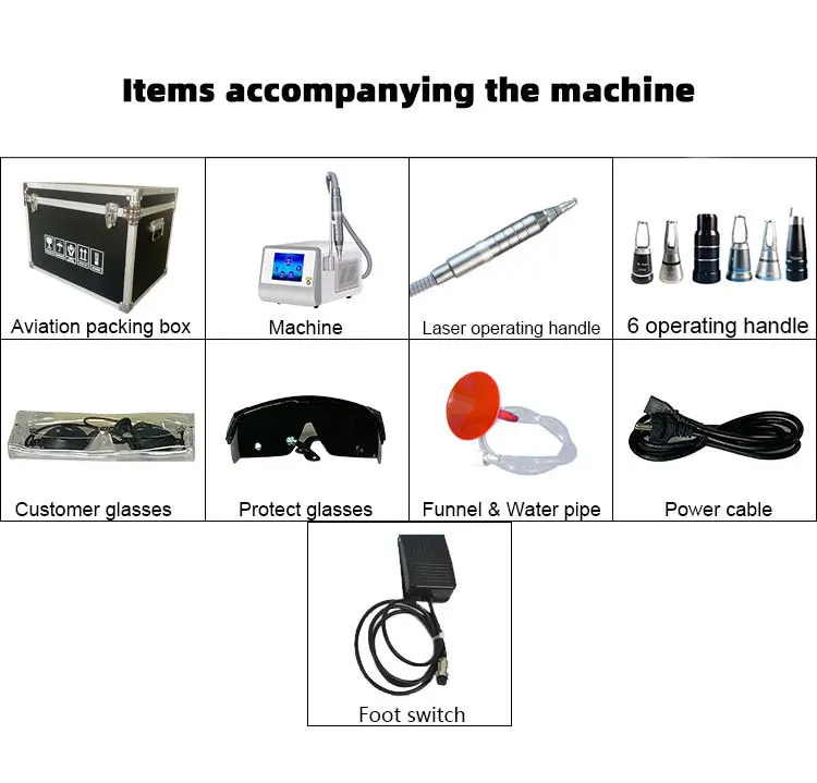 Многофункциональное удаление бровей татуировок переключаемый пико-лазерный