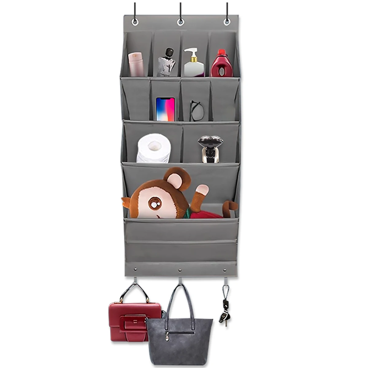 

Вешалка для обуви с 11 карманами и крючками