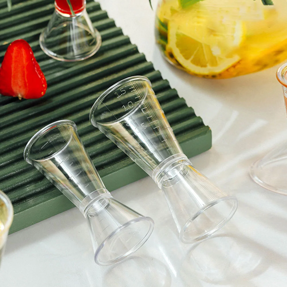 3 шт. большой пластиковый двусторонний мерный стакан для бармена коктейльный