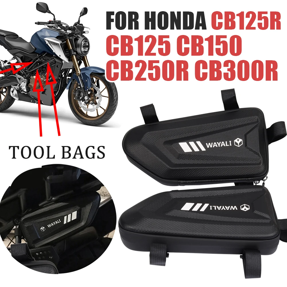 Bolsa lateral de almacenamiento para herramientas de carenado, bolsa triangular para accesorios de motocicleta FB Mondial HPS 125 HPS 300 Hipster HPS125 HPS300