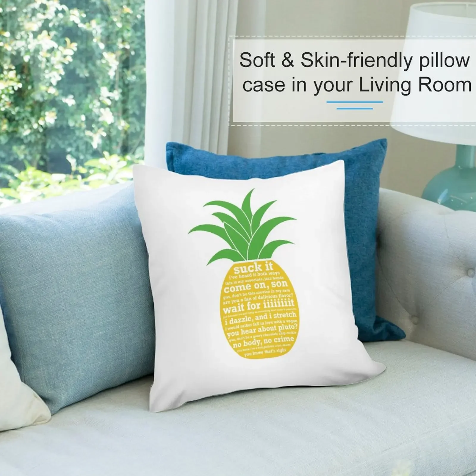 Psych Quotes Ананас Подушка Подушки Эстетические диванные подушки Чехол для