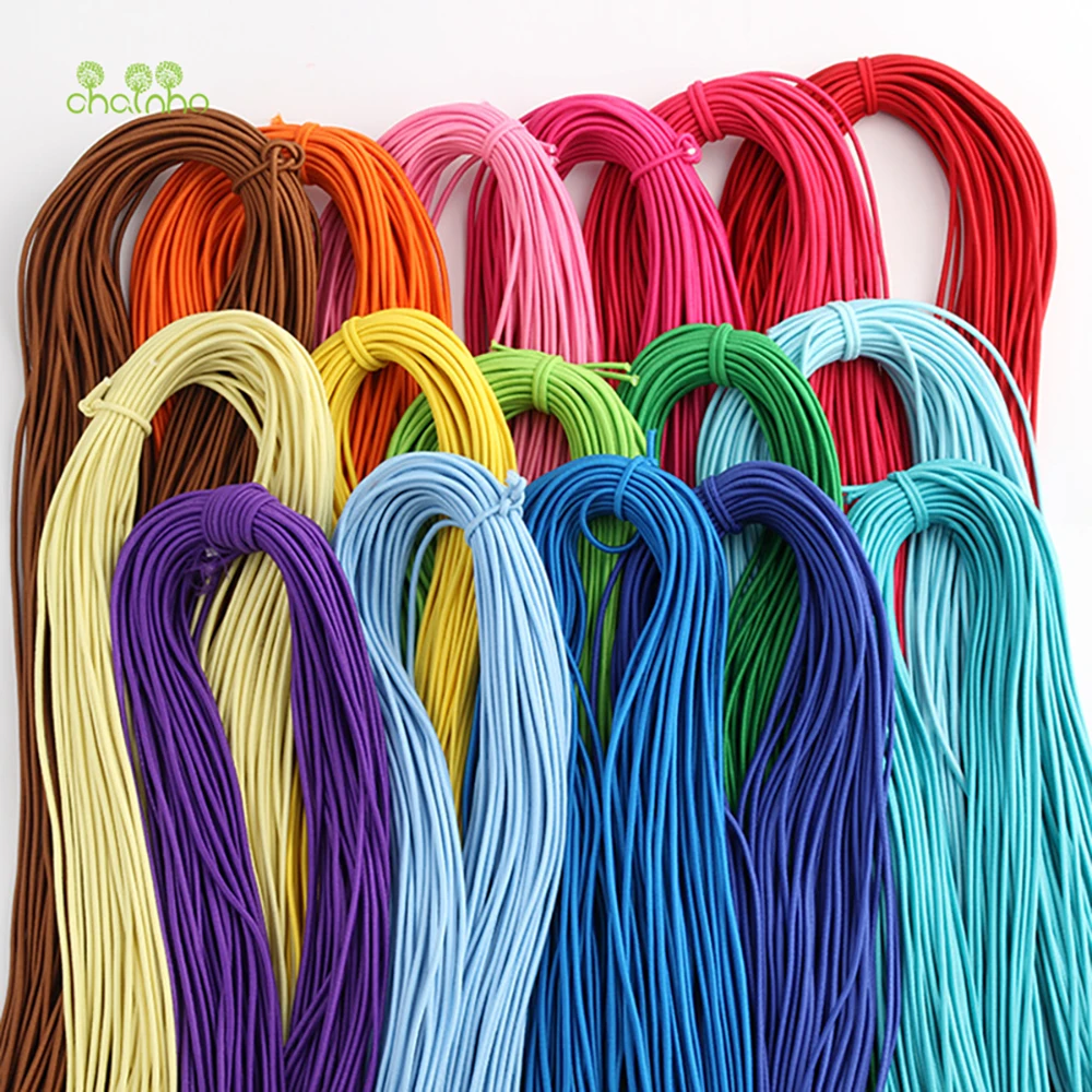Chainho,Colored Elastic Rope,Rubber Band,Diameter 2mm,Baby & Children's Hair Ornaments & DIY Sewing Accessories,10 Yards/Lot