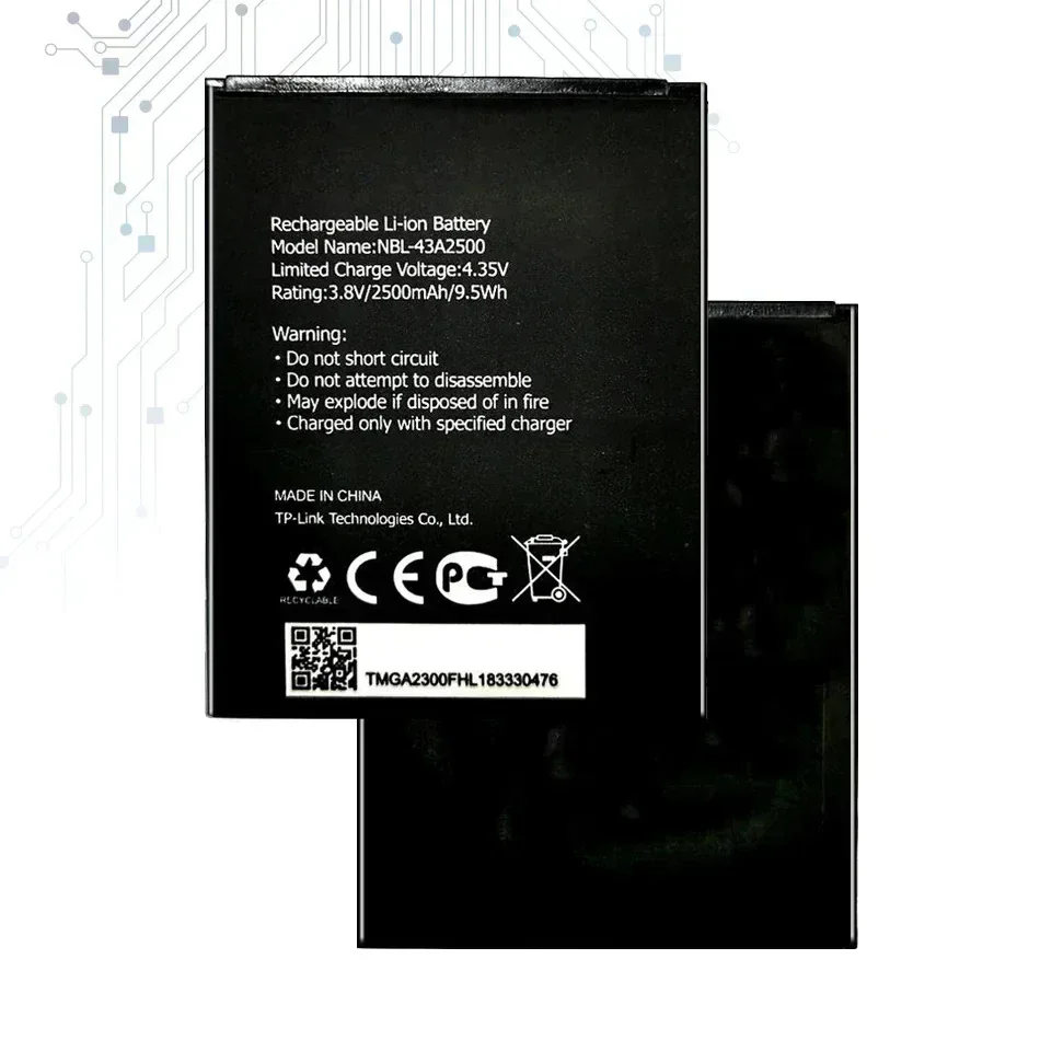Фото Аккумулятор 3,8 В 2500 мАч NBL-43A2500 для TP-Link Neffos C7s TP7051A TP7051C Batterij №4
