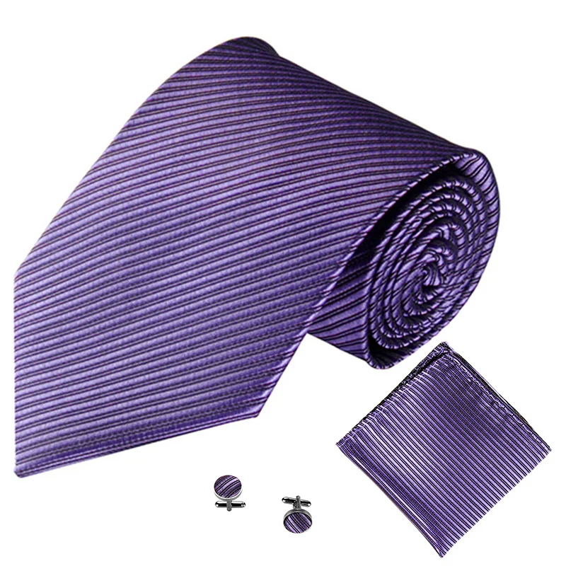 

Mens Ties Set Wedding Accessories 4-Inch Solid Cufflinks for Men Women галстук Corbata Gravatas De Luxo Para Homens