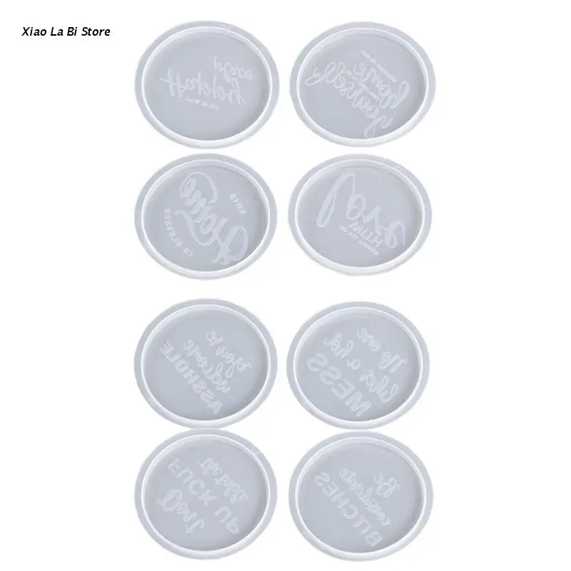 

XXFD формы для подставок под стаканы, подставки под чашки, Круглые Искусственные Силиконовые материалы, отлично подходят для изготовления по...