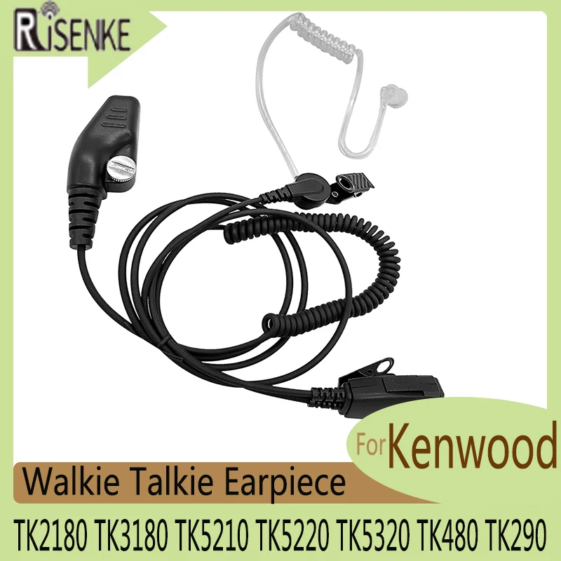 Earpiece Headset for Kenwood NX200 NX210 NX300 NX410 NX411 NX5200 TK2180 TK3180 TK5210 TK5220 TK5320 TK480 TK290 Walkie Talkie