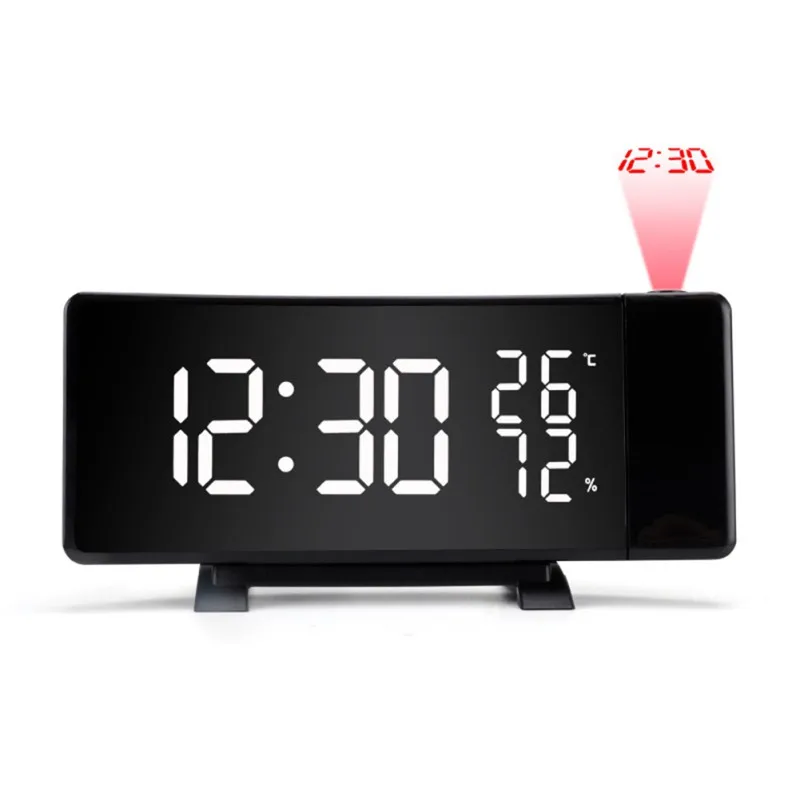 

USB Digital Alarm Clock Electronic Projection With Thermometer Clock Home Decorations Best Gift for Friend or Kids