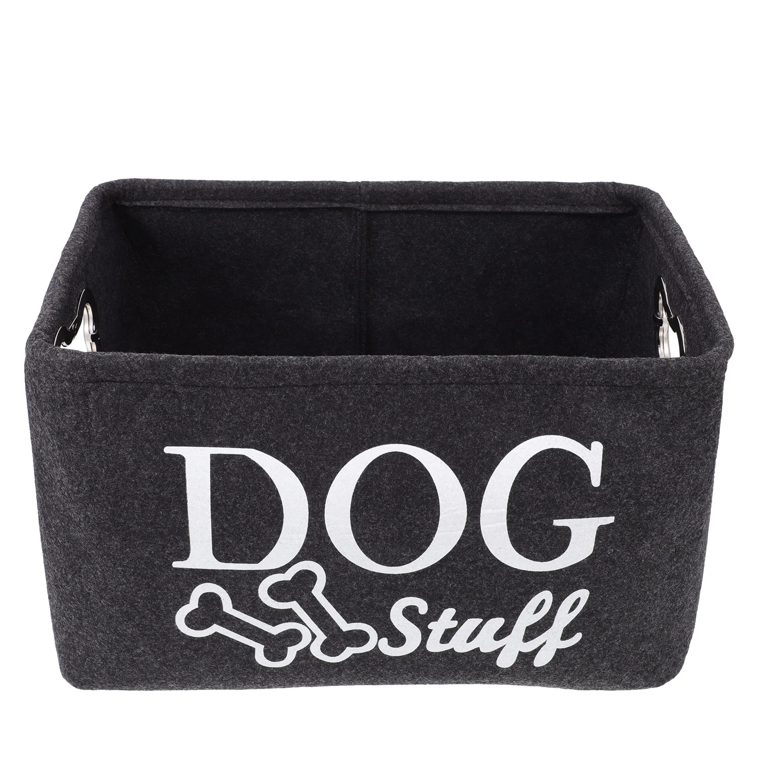 

1Pc Dog Toys Felt Box Home Office Storage Basket Durable Pet Chest Container