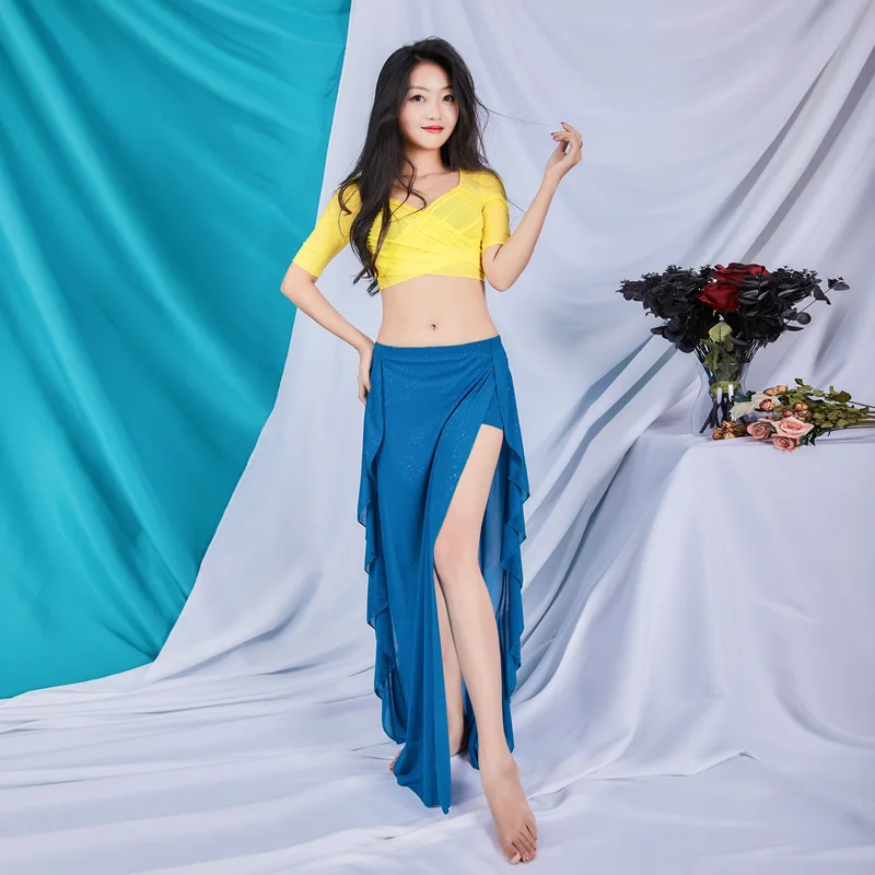 Женский костюм из топа и юбки для танца живота