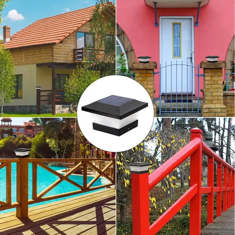 

Outdoor LED Post Lights Waterproof LED Outdoor Wall Light Minimalist Pillar Lamp High Brightness Warm White Lighting For Fence