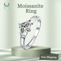 classic twist flower 925 sterling silver high clarity d color vvs1 laboratory grown cvd hpht moissanite diamond ring for women