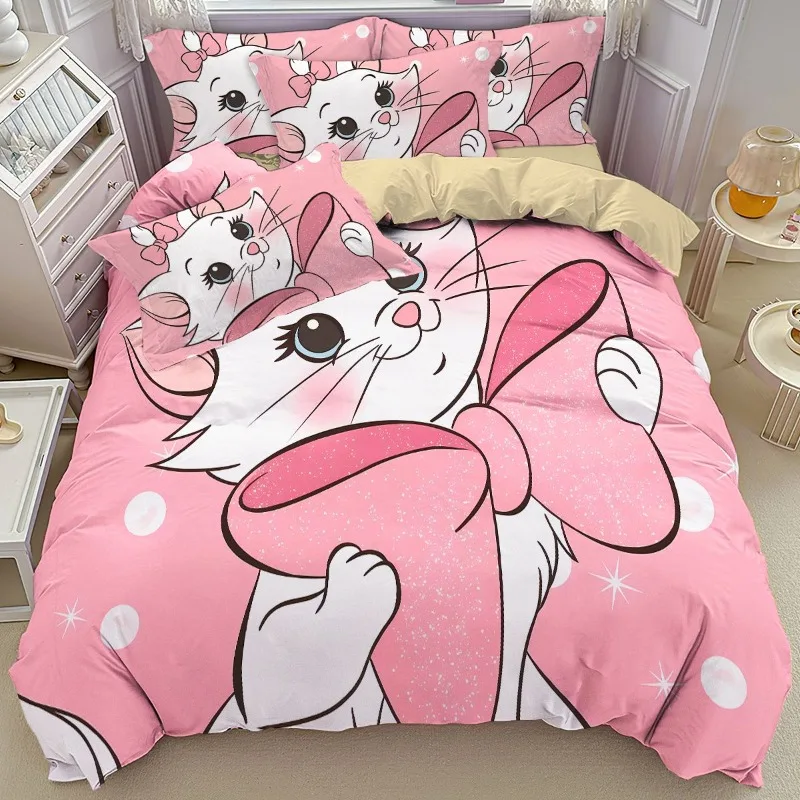 Набор из 4 простыней и для девочек комплект трех предметов с изображением