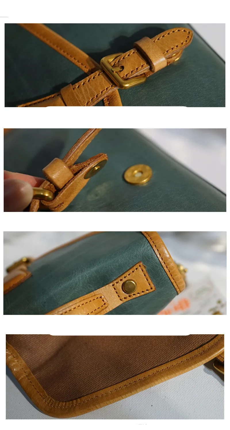 Luxury natural genuine leather women's small handbag handmade fashion designer outdoor party real cowhide shoulder messenger bag