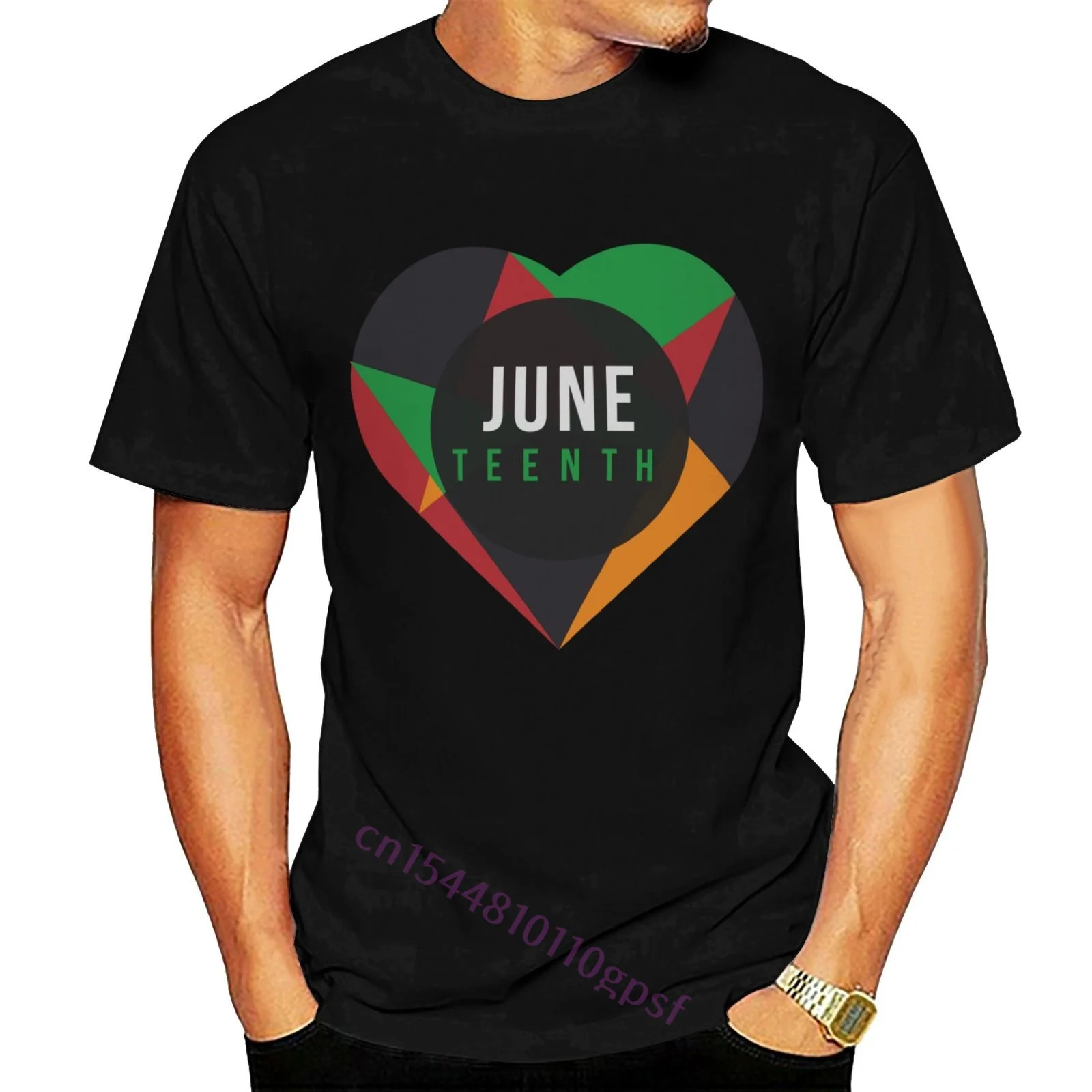 Juneenth-Camiseta de algodón para hombre, Camisa ajustada de marca, día de la libertad, 19th June