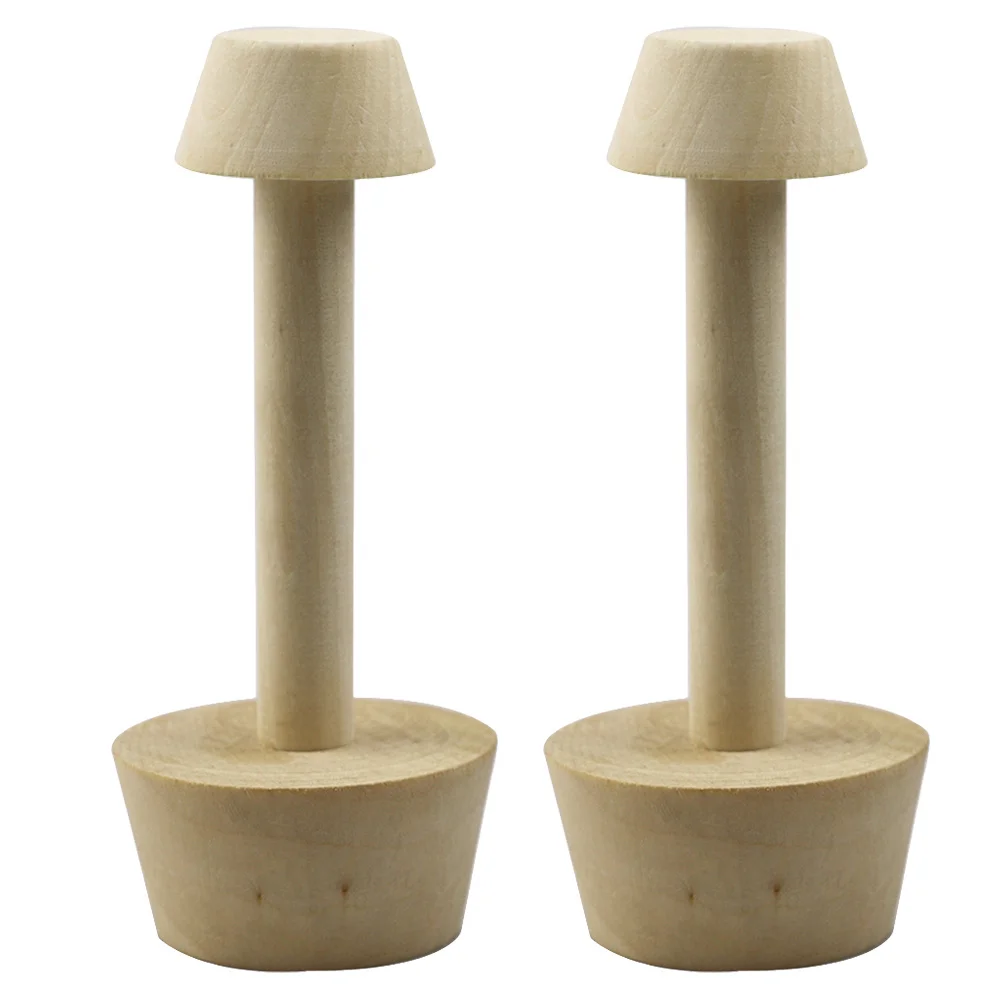 

1 Set 2 Pcs Wooden Egg Tart Pushers Double Side Tart Tampers (Wood Color)