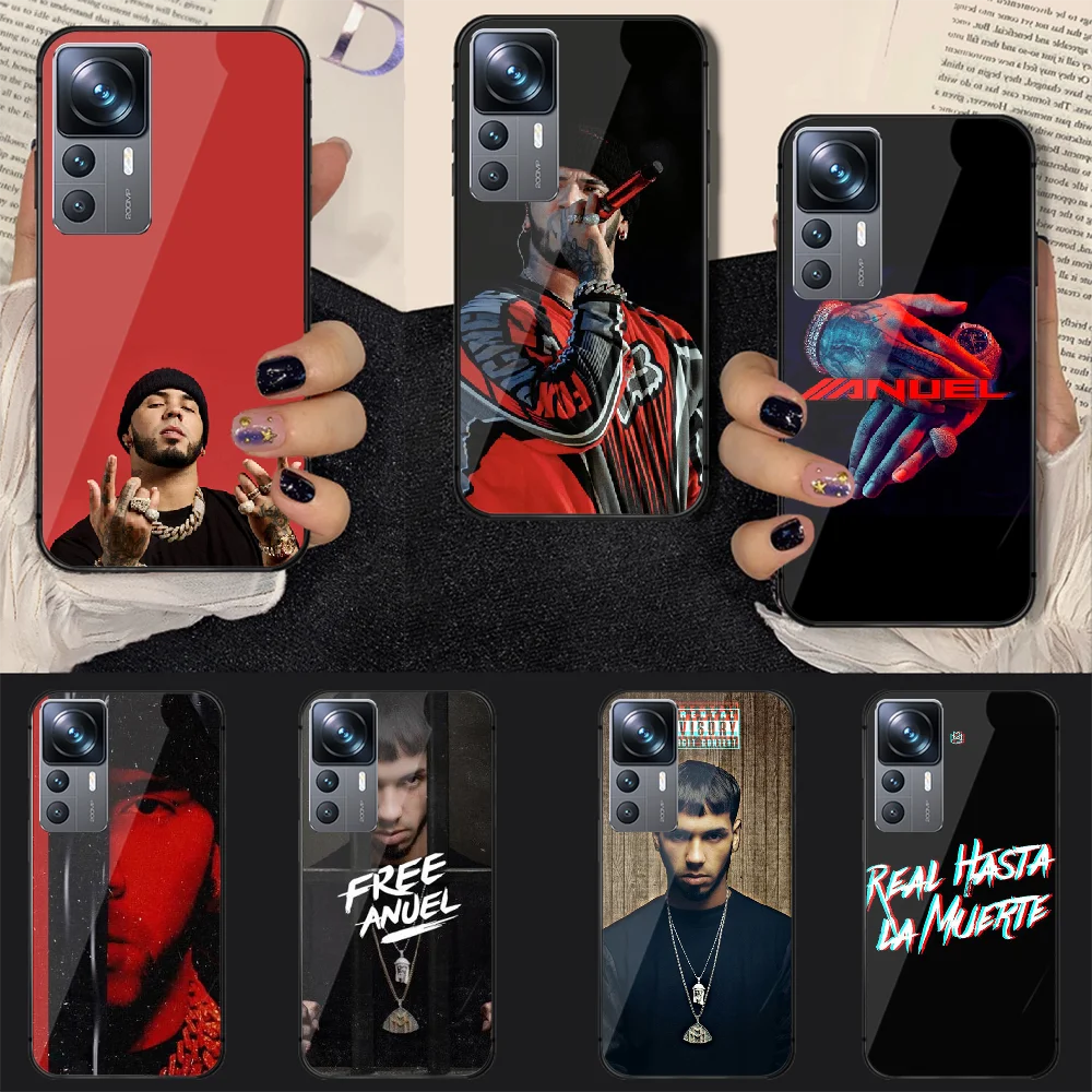 

Anuel AA Rapper Real Hasta Tempered Glass Phone Case Cover For Xiaomi Mi Poco X F 8 11 12 13 T 3 4 GT Pro Lite Ultra 5G