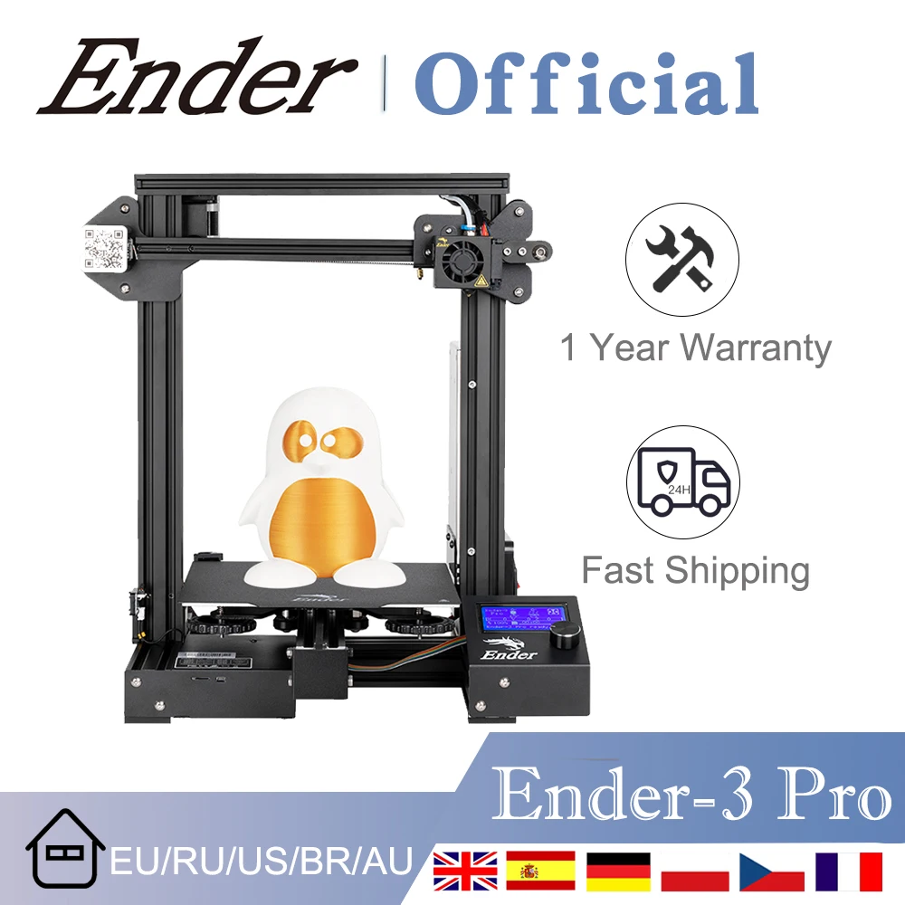 CREALITY Ender-3 Pro 3D Printer Upgrade Kit Removable Magnetic Build Plate Resume Power Failure Printing High Quality Extruder