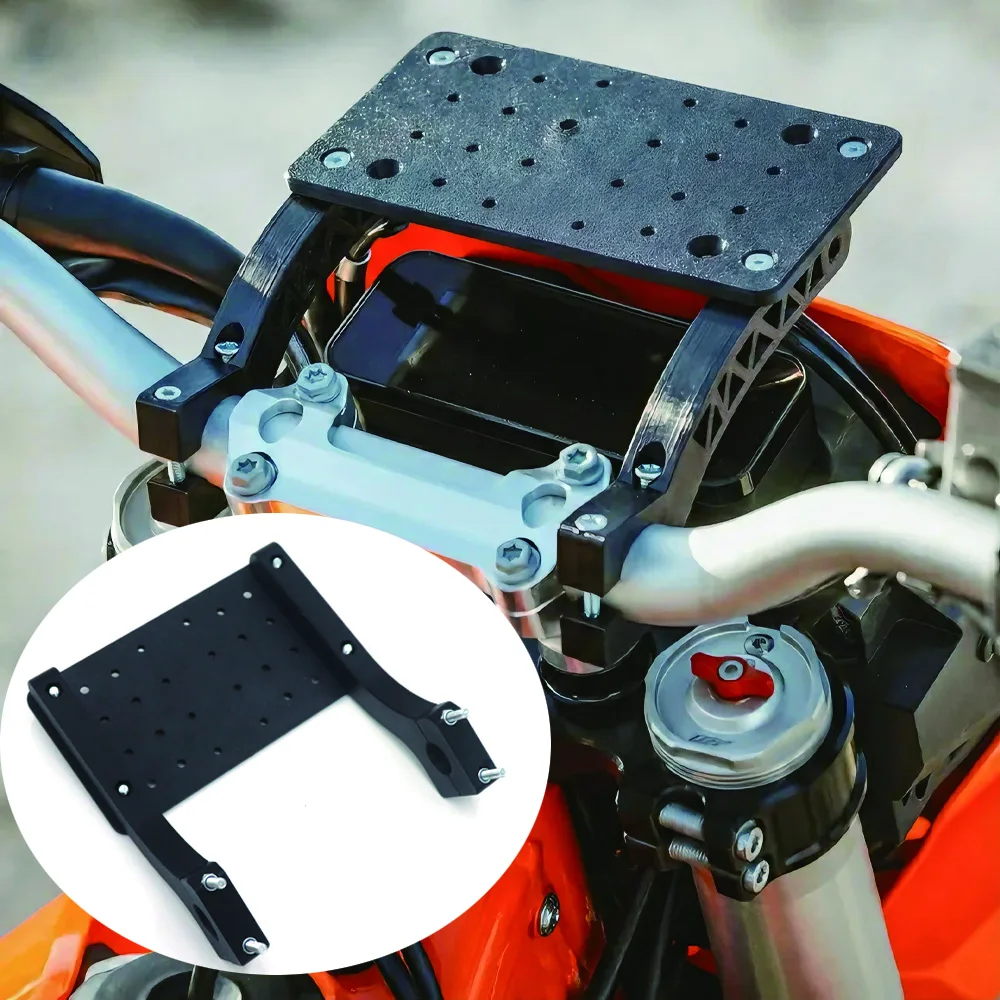 Фото Для Suzuki DR‑Z4S/M RM‑Z250 RM‑Z450, для KTM 690 390 125 Enduro R, GPS-кронштейн, универсальный держатель для мобильного телефона на руль мотоцикла №1