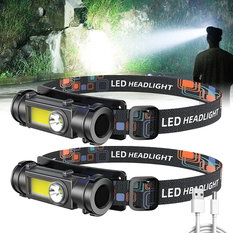 

Motion Sensor LED Headlamp Head-mounted Flashlight Outdoor Household Rechargeable Night Fishing Waterproof Headlight Lantern