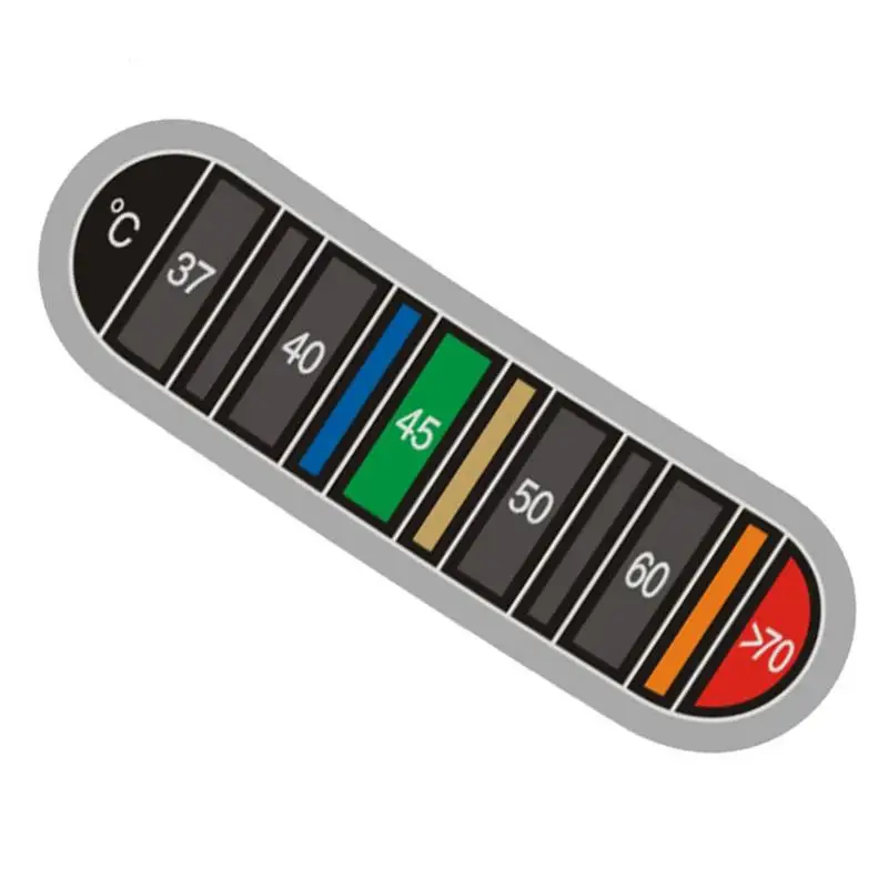 

Термометр-полоска с клейким основанием, многоразовый меняющий цвет ремешок для дома или офиса, наклейка для аквариума, температурная накле...