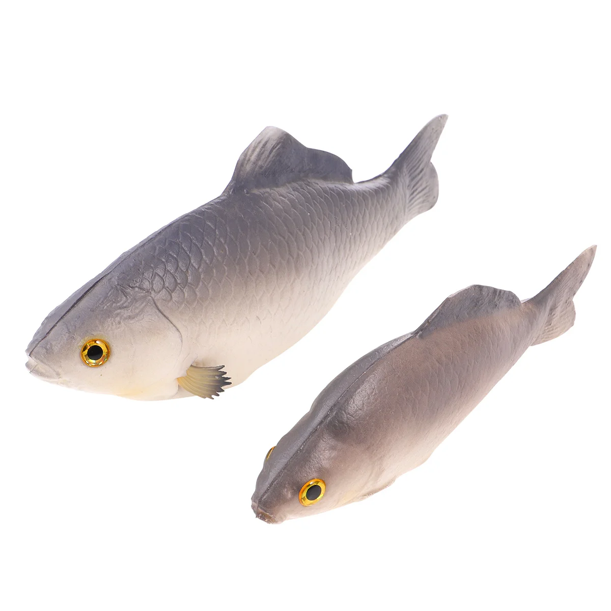 

2 Pcs Artificial Fish Simulated Toy Toys Vegetable Educational Model Fake Lifelike