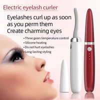 professional heated eyelash curler makeup tool for eyelashes quick makeup and natural curling with eyelash comb beauty device