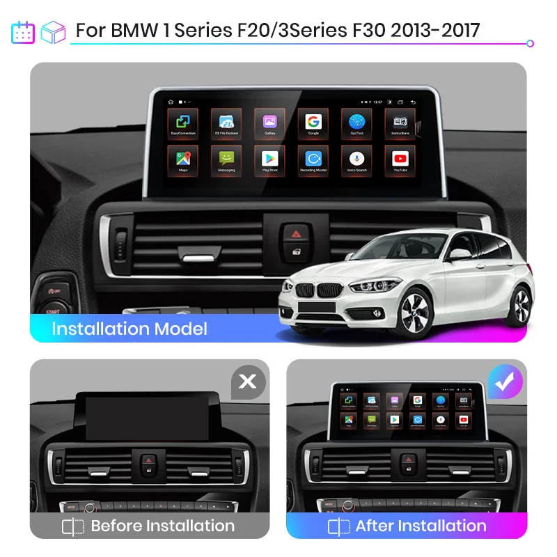 Автомагнитола Junsun мультимедийный плеер на Android с GPS для BMW Series 1 2 3 4 F20 F21 F22 F30 F31 F32 F33