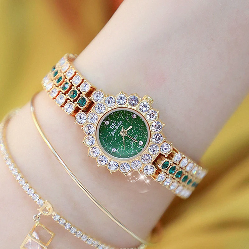 

Women Watch Famous Luxury Brands 2021 Crystal Diamond Stainless Steel Small Ladies Watches for Woman Wristwatch Relogio Feminino
