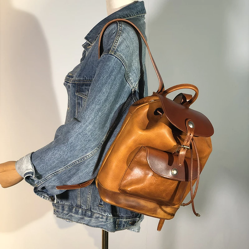 Рисунок 3 - Винтажный кожаный утолщенный рюкзак