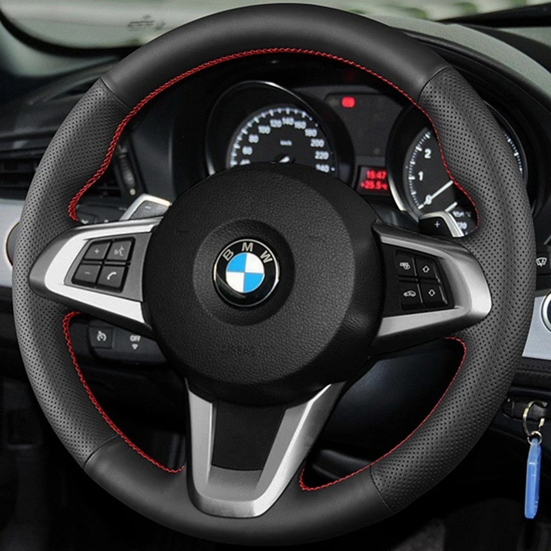 

Оплетка на руль автомобиля из натуральной кожи, подходит для BMW Z4 E89 100% 2009 2010 2011-2012