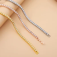 kunjoe 3mm 5mm tennis necklace iced out rhinestone for hip hop jewelry pendant charms diy necklaces choker men women accessories