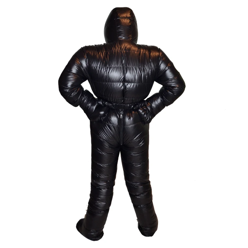 

Ultra Light 95% White Goose Down Thickened One-Piece Down Suit 2000G40 ℃ Polar Ice Wolf