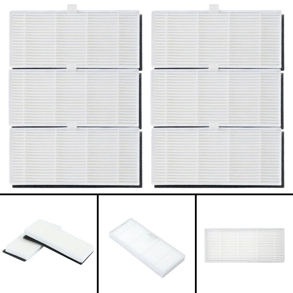

6pcs Filters Replacement For Proscenic M8 Pro For RoboteY6 Robot Vacuum Cleaner Filters Part Sweeper Accessories Filter Element
