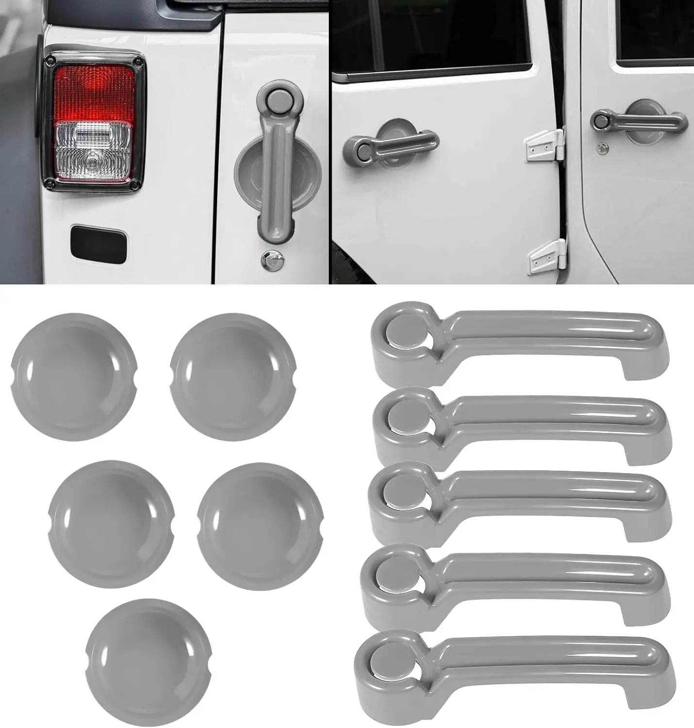 Внешняя боковая дверная ручка TM вставки накладка и углубление Защитная крышка