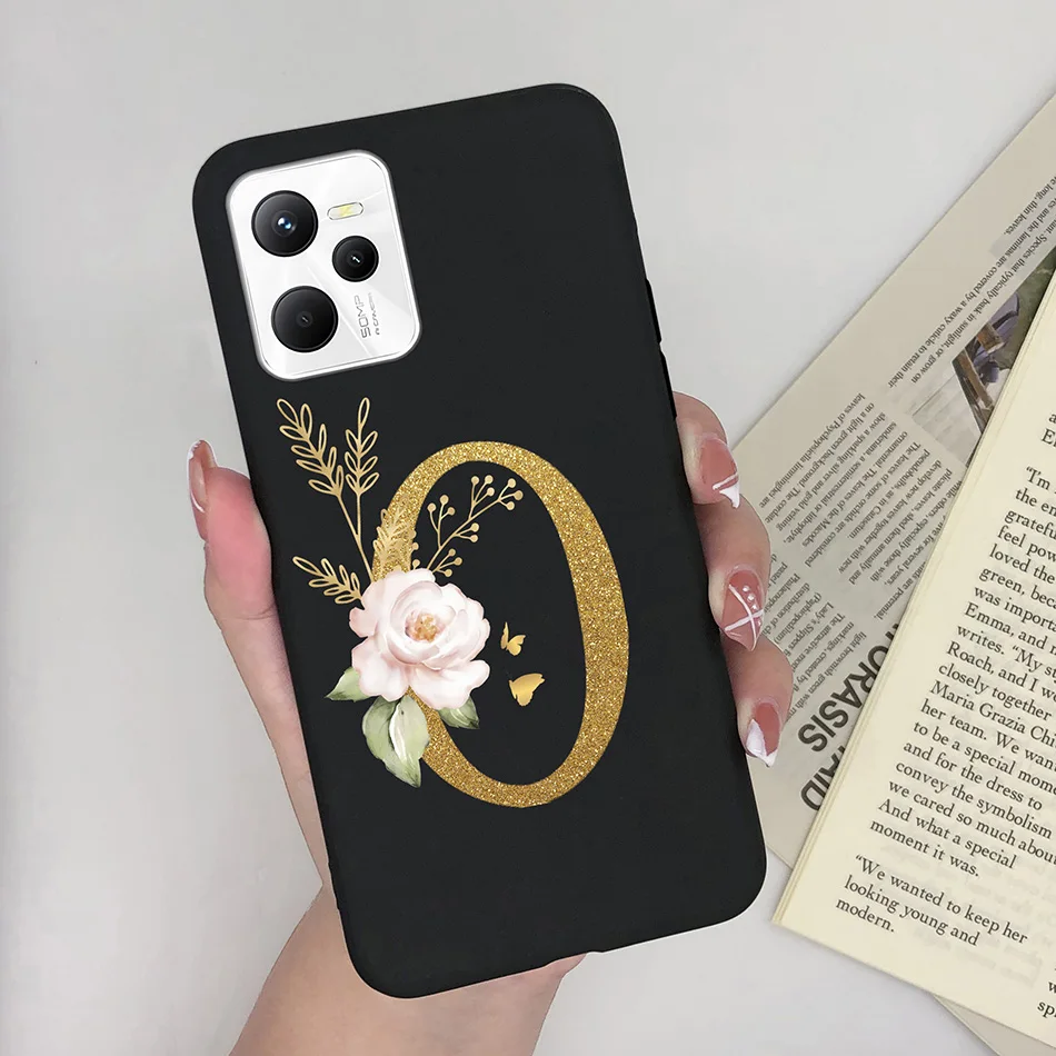 Чехол с милыми надписями для Realme C35 чехол RMX3511 2022 розовый черный силиконовый