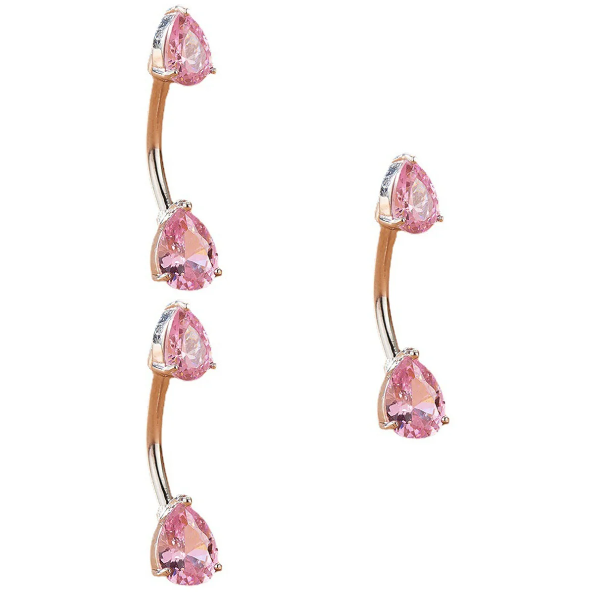 

3pcs Belly Ring Navel Ring Metal Ladies Belly Belly Decoration