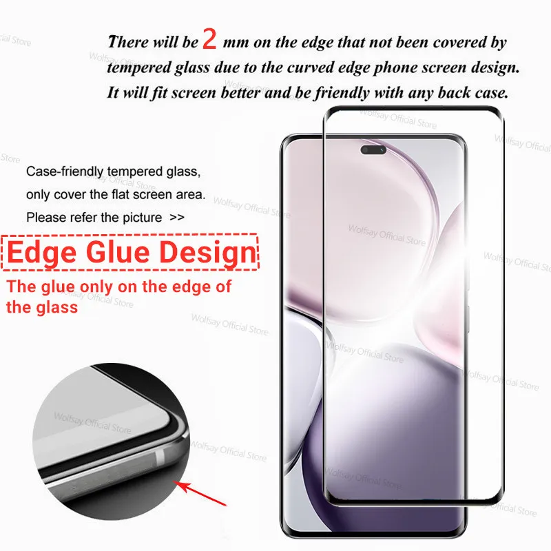 2/4 шт. 3D стекло с изогнутыми краями для Honor X9c Защитная пленка экрана 5G из