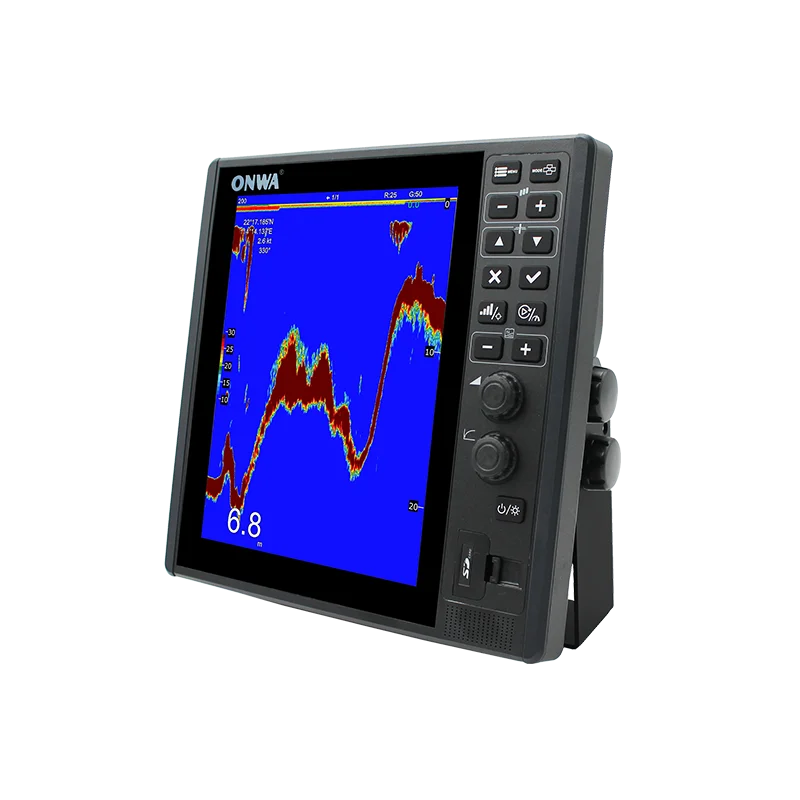 KFISH-12 Высокомощный 12-дюймовый цветной TFT цифровой эхолот / 1 кВт/2 кВт 50 кГц/200 кГц