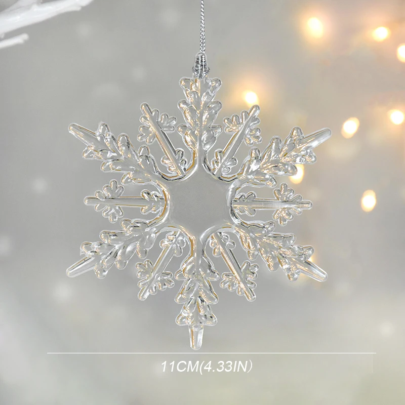 

Рождественские снежинки из акрила WNYZQ, набор из 3 штук